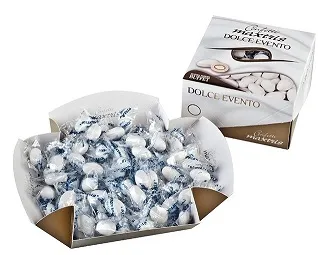 CONFETTO IMBUSTATO DOLCE EVENTO MIX FRUTTA MAXTRIS BIANCO MANDORLA 5 GUSTI  500G