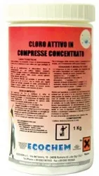 DETERGENTE ECO HYGIEN CLORO ATTIVO PASTIGLIE EFFERVESCENTI CONCENTRATO 1KG  6BTX