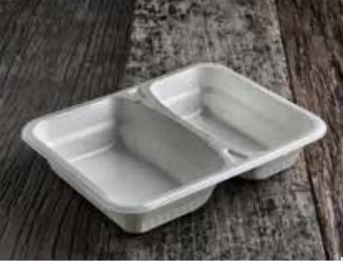 CONTENITORE BAGASSE RETTANGOLARE 640/465ML CM22.5X17.7X4.3H COMPOSTABILE 110PZ