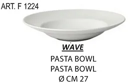 PIATTO FONDO BOWL WAVES D27 PORCELLANA 6PZXCF