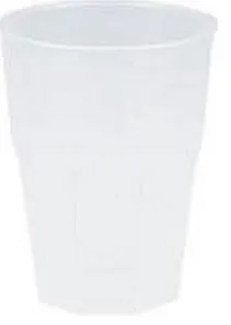 BICCHIERE OTTAGONALE 270CC TRASPARENTE PP OPACO 20PZX21CFXCT