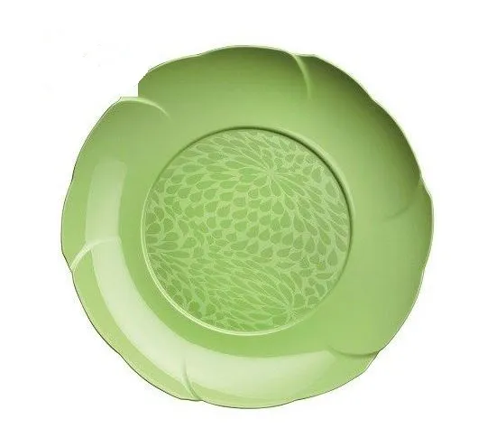 PIATTO DESSERT FLOWER 18X18 VERDE KIWI PS 8PZX12CFXCT