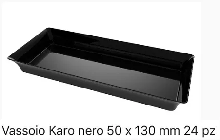 FING VASSOIO KARO 50X130MM NERO 24PZX12CFXCT