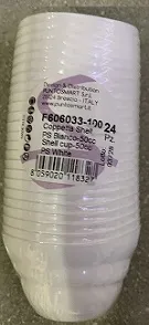 FING COPPETTA SHELL 50CC BIANCO 20PZ