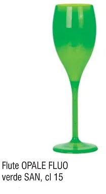 BICCHIERE FLUTE 160CC SAN VERDE FLUO