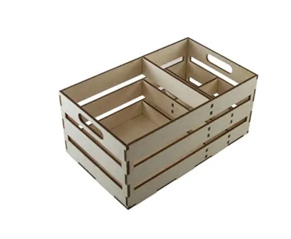 BAR ORGANISER CADDY CASSETTA IN LEGNO