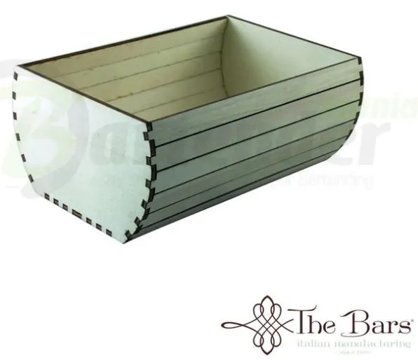 CASSETTA MINI BOTTE PORTA PANE IN LEGNO 14X20X8.5H