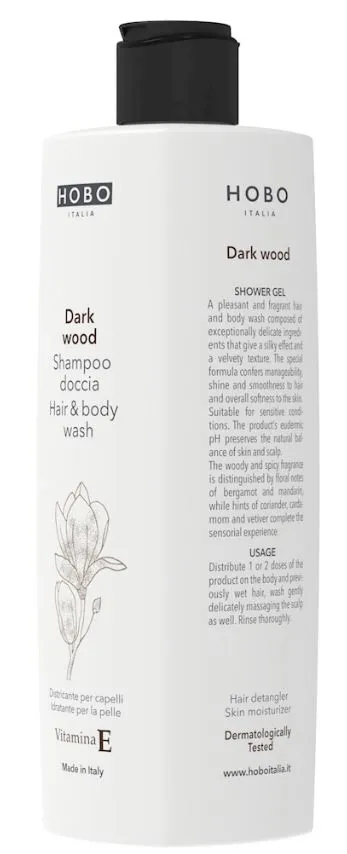FLACONE 500ML SHAMPOO DOCCIA HOBO DARK WOOD 12PZXCT