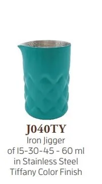 MISURINO IRON JIGGER TIFFANY 15/30/45/60ML ACCIAIO