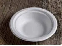 PIATTO CIOTOLA 680ML D19 COMPOSTABILE BIANCO 125PZX8CF