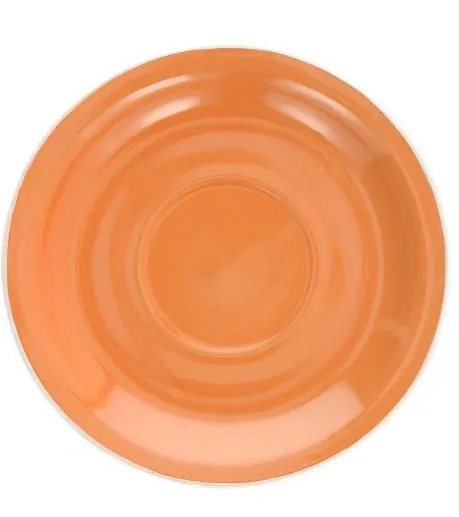 PIATTINO TAZZA THE KOLORS ARANCIO D15 PORCELLANA 12PZXCF