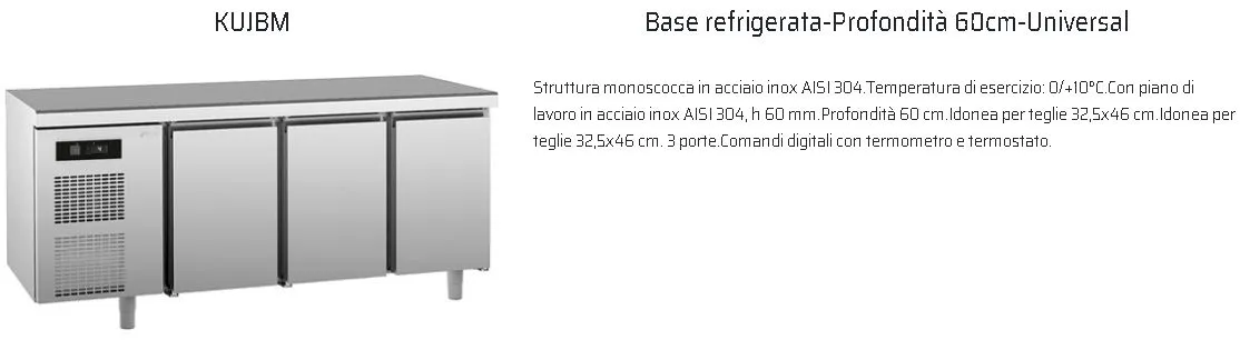 BASE REFRIGERATA UNIVERSALE CM60 230V-1N-50Hz I-SAGI