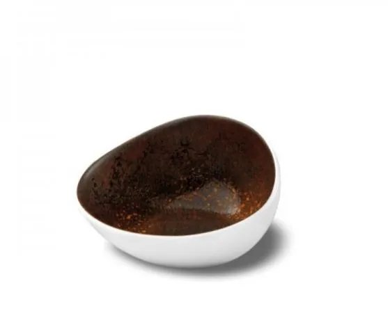 COPPETTA OBLIQUA ESTIA RUGGINE CM8X7.5 H5 PORCELLANA 6PZXCF