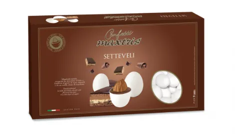 CONFETTO MAXTRIS SETTEVELI  BIANCO MANDORLA 1KG