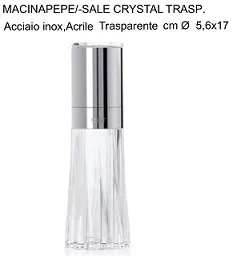 MACINA SALE PEPE CRYSTAL TRASPARENTE 17CM