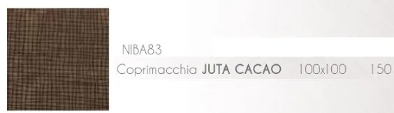 COPRIMACCHIA 100X100 NIBA JUTA CACAO 150PZXCT