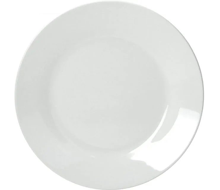 PIATTO PIANO OLIMPIA D30 PORCELLANA BIANCO 6PZXCT