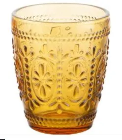 BICCHIERE ACQUA BAROQUE AMBRA 29CL 6PZXCF VETRO