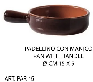 PADELLINO C/MANICO D15 PORCELLANA