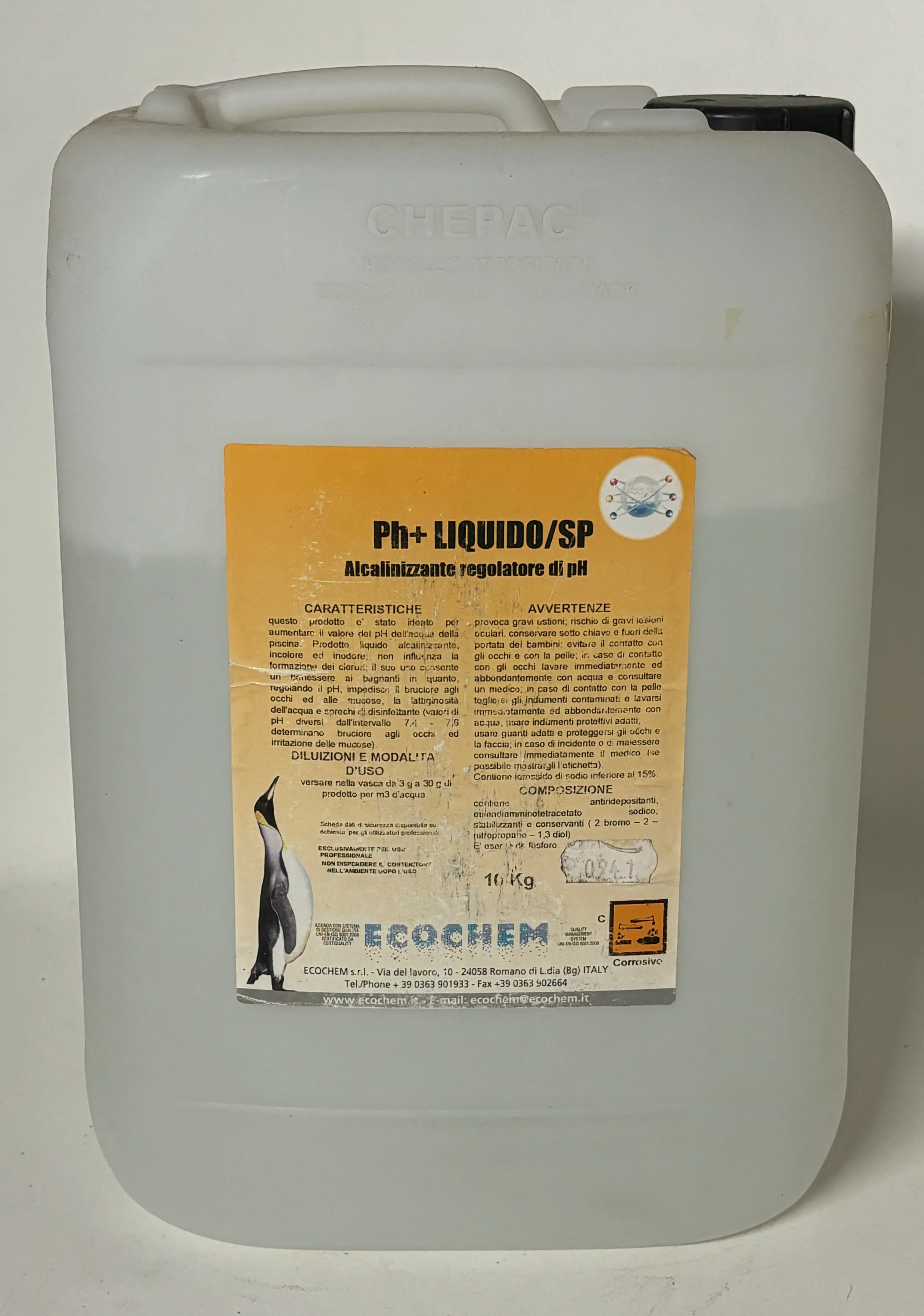 DETERGENTE PH + LIQUIDO/SP PISCINA 10KG