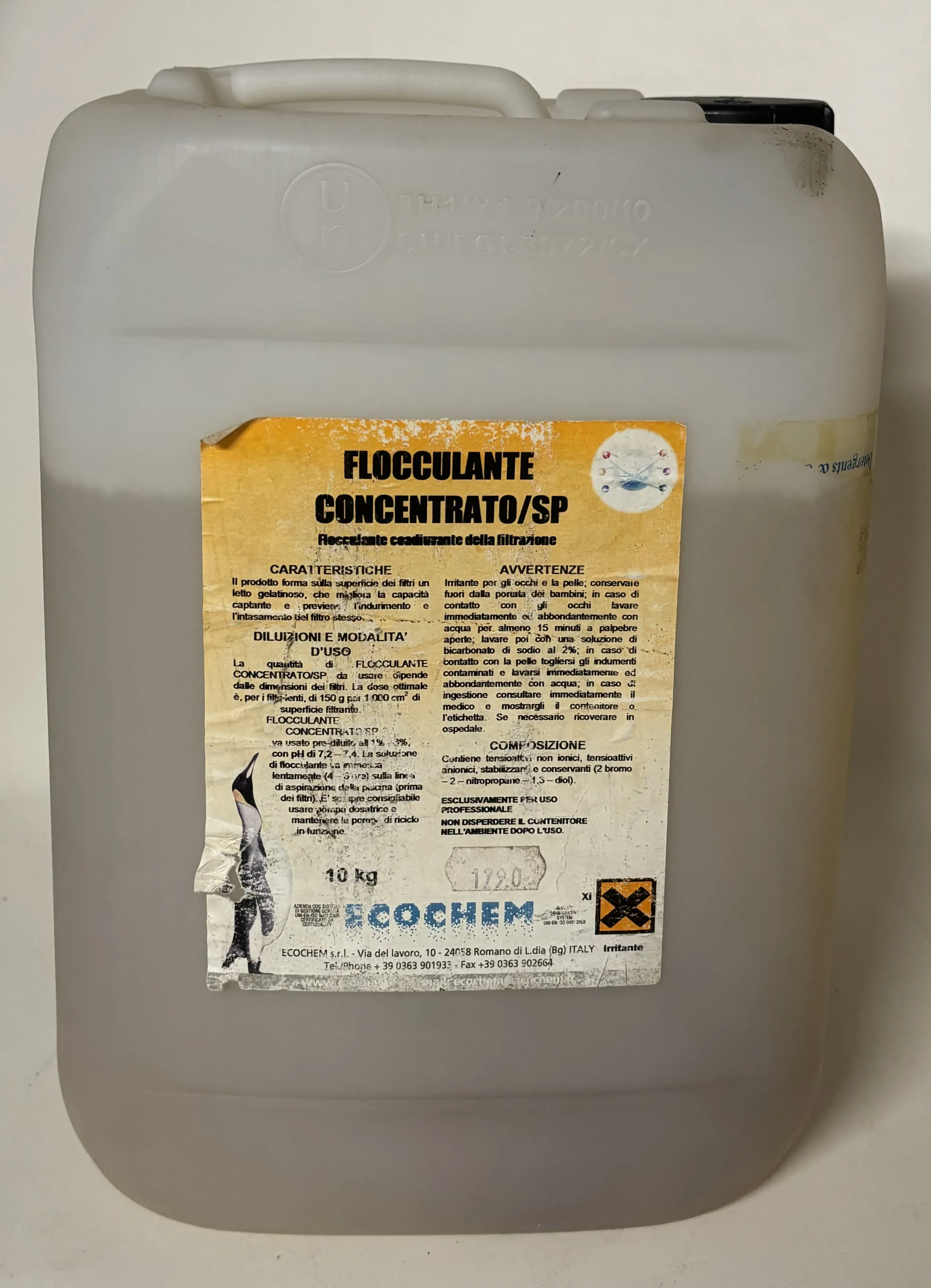 FLOCCULANTE CONCENTRATO COADIVANTE PISCINA 10KG