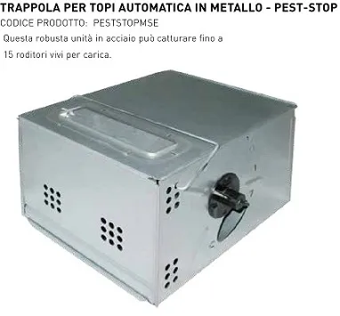 TRAPPOLA AUTOMATICA METALLO TOPI