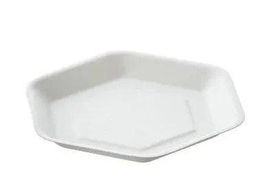 FING VASSOIO ESAGONALE COMPOSTABILE POLPA BIO CM13X11.6X1.2 50PZX20CFXCT