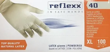GUANTI LATTICE XL REFLEXX 40 CON POLVERE 5.4GR 100PZ 10CFXCT