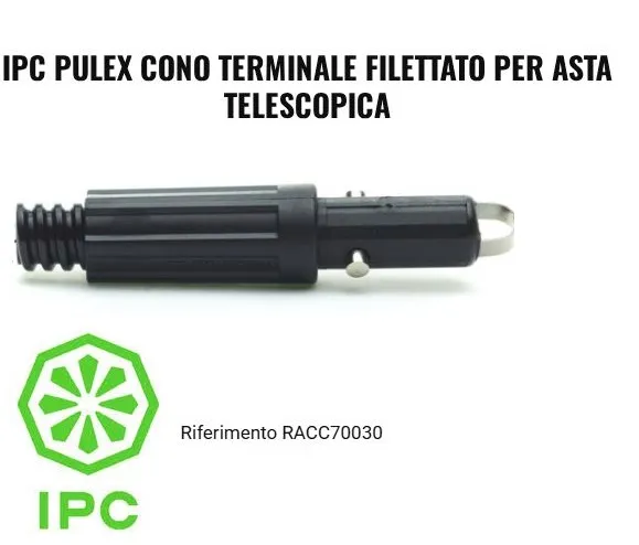 INNESTO CONO TERMINALE FILETTATO NERO 10PZXCF