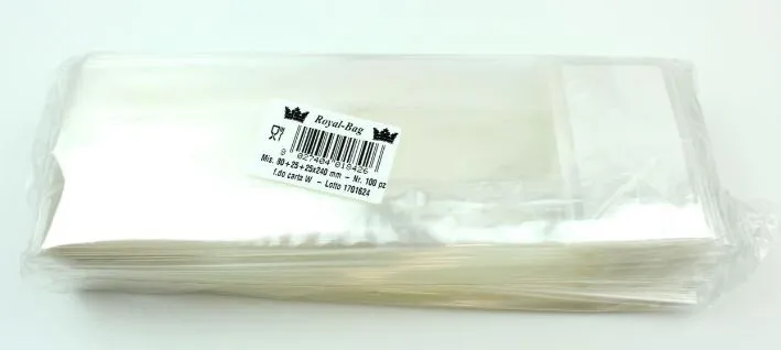 SACCHETTO PPL ROYAL BAG MM80+25+25X240 FONDO QUADRO CARTA 35MY 100PZX20CFXCT