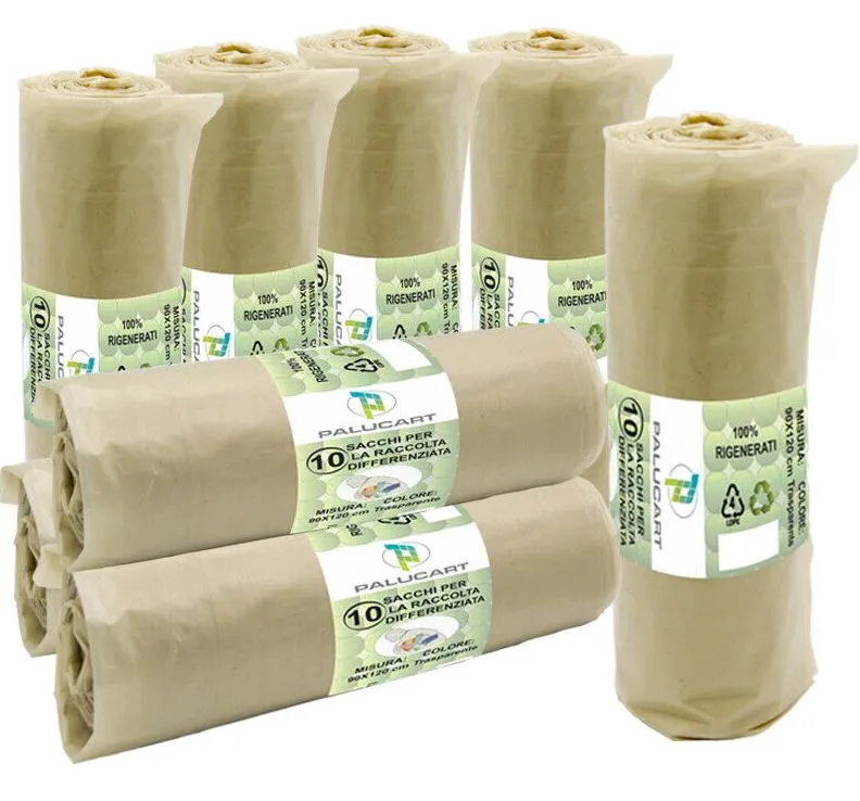 SACCO ROTOLO 90X120 TRASPARENTE 800GR 130LT 10PZX20RTXCT LD90120-T  21127-NAM