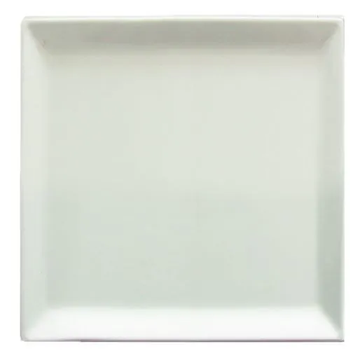 PIATTO PIANO QUADRO SHOW PLATE CM20X20 MELAMINA BIANCO 12PZXCT