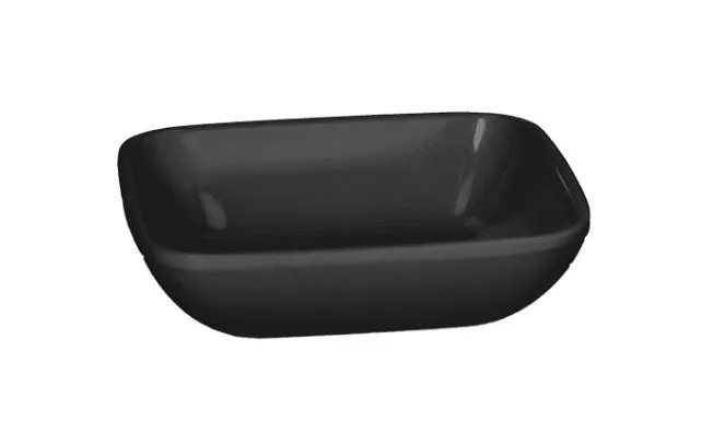 PIATTINO QUADRO CM10X10 H3 MELAMINA NERO 12PZXCF