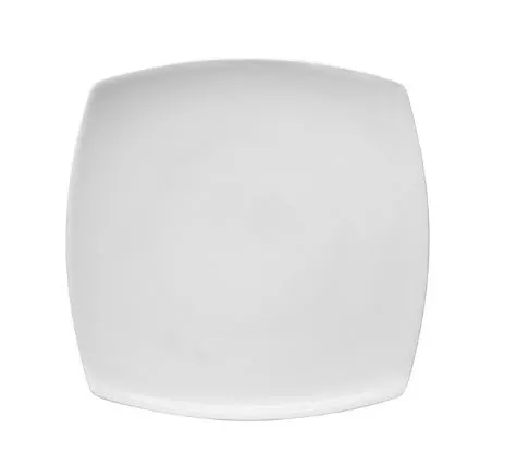 PIATTO PIANO QUADRO 25.5X25.5 PORCELLANA BIANCO 36PZXCT