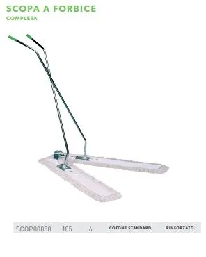 SCOPA FORBICE COTONE COMPLETA DI FRANGE 105MT+105MT