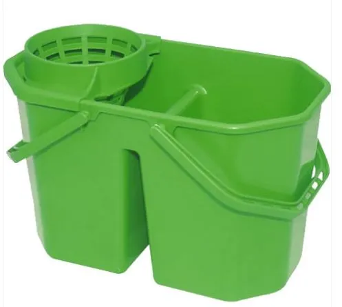 SECCHIO ELLISSE 15LT VERDE DOPPIA VASCA C/STRIZZATORE PLASTICA