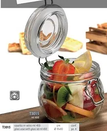 BARATTOLO VASETTO 400ML 4PZXCF VETRO