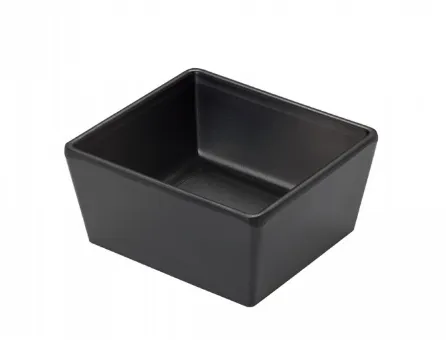 COPPETTA RETTANGOLARE CM10X6 H5 MELAMINA NERA 48PZXCT
