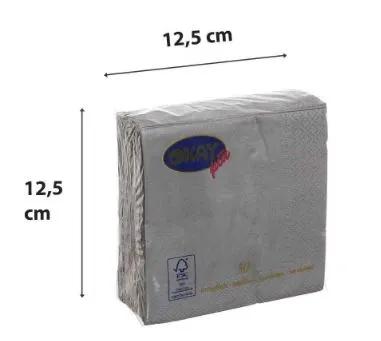 TOVAGLIOLO 2V 25X25 OKAY ARGENTO 50PZX36CFXCT