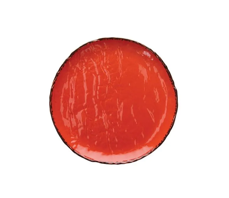 PIATTO DESSERT TONDO VULCANIA VEGGIE D21 PORCELLANA ARANCIONE 6PZXCF