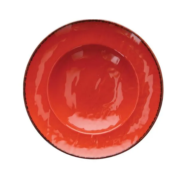 PIATTO FONDO PASTA BOWL VULCANIA VEGGIE D25 PORCELLANA ARANCIO 6PZXCF