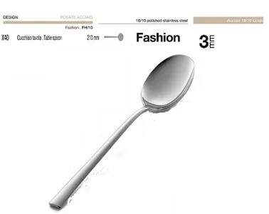 CUCCHIAIO ACCIAIO FASHION 210MM 12PZX10CFXCT