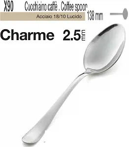 CUCCHIAINO CAFFE' ACCIAIO CHARME 138MM 12PZX10CFXCT