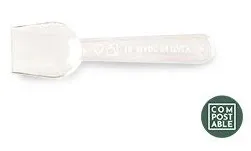 PALETTINA GELATO COMPOSTABILE 10CM BIANCO 1KG 20CFXCT