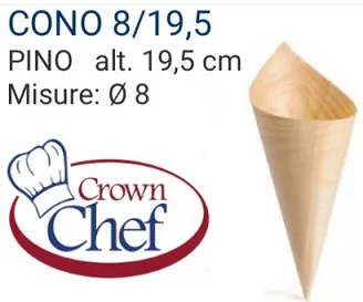 CONETTO BAMBOO MEDIO D6X18.5CM 100PZX20CF