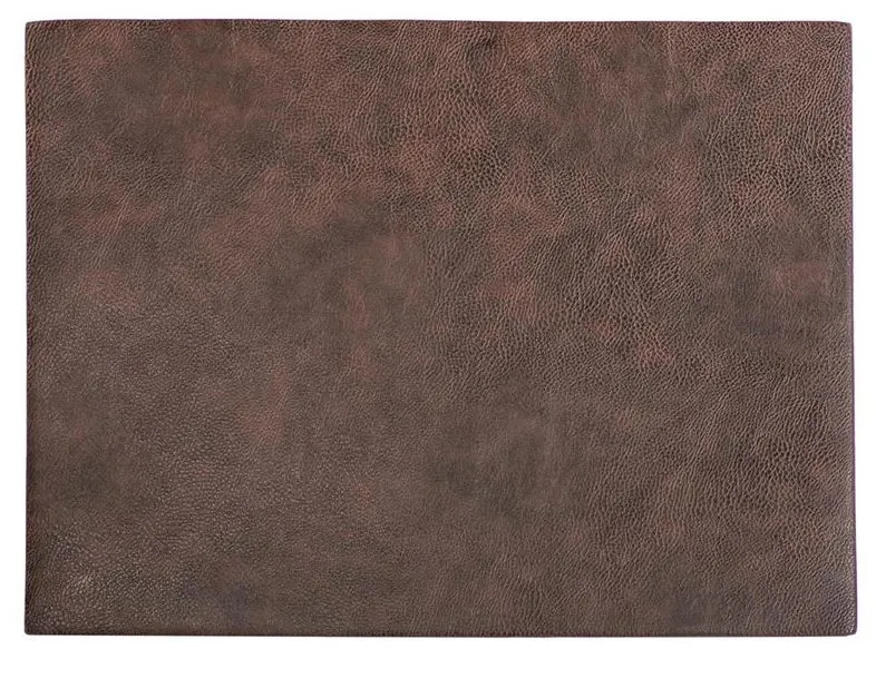 TOVAGLIETTA PELLE VEGANA TROJA RETTANGOLARE CM45X33 MARRONE 12PZXCF